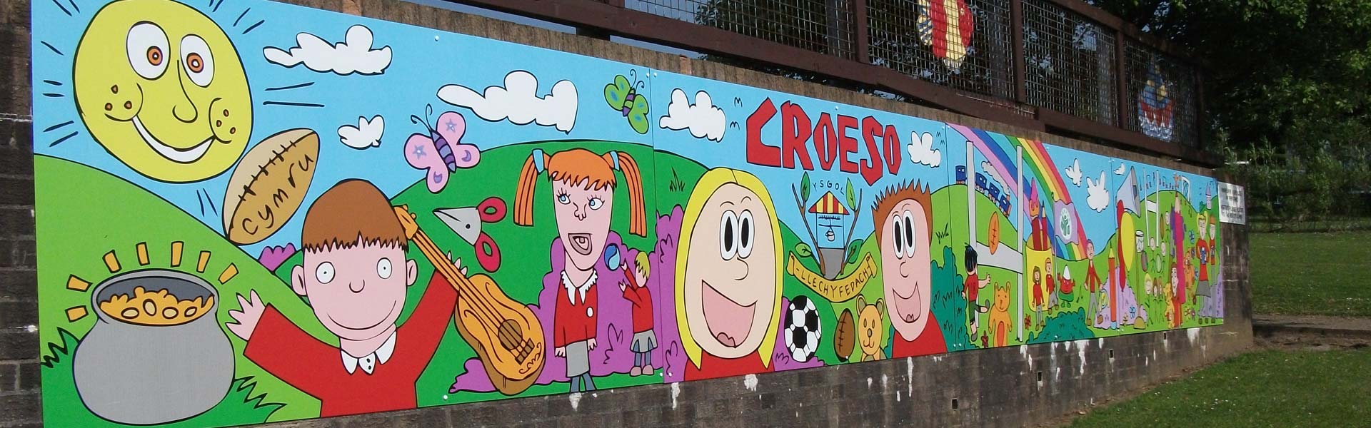 Murals in school grounds